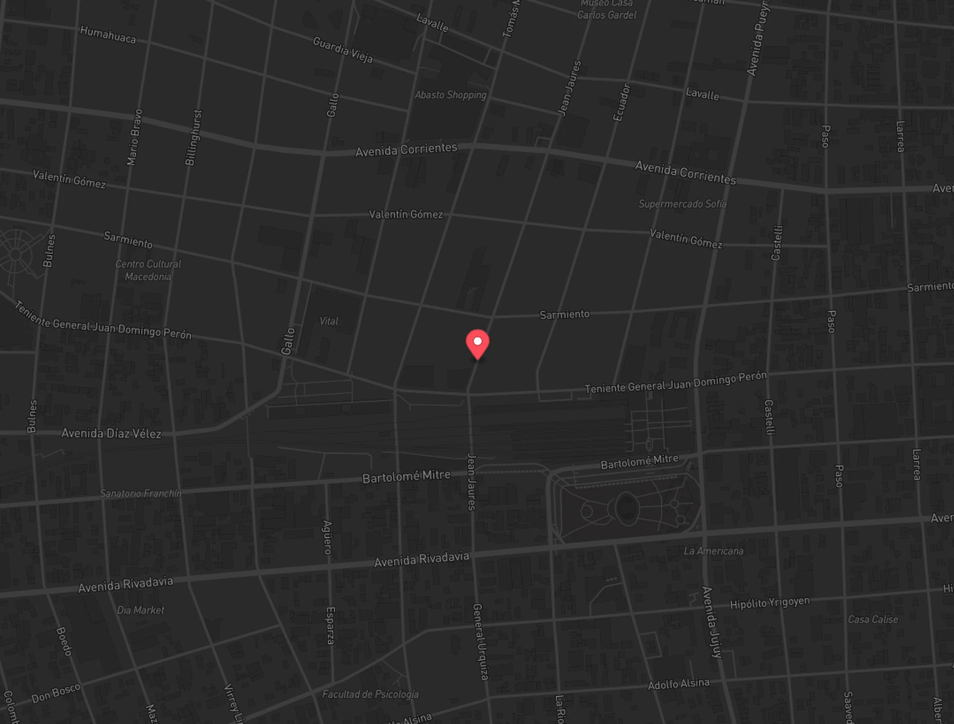 Buenos Aires map leading participants to the Monster Cookies location