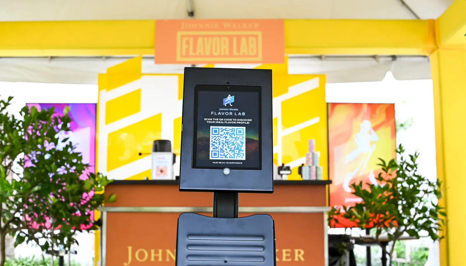 House of Walker QR station for collecting a digital passport stop
